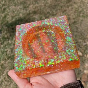 Hand Made Resin Tray or Ashtray